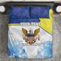 Personalized US Virgin Islands Bedding Set Happy Independence Day