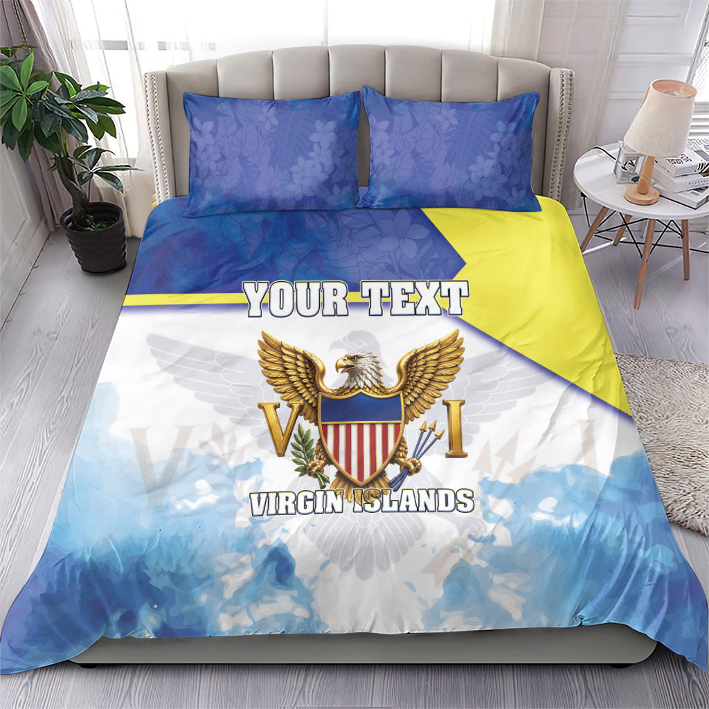 Personalized US Virgin Islands Bedding Set Happy Independence Day
