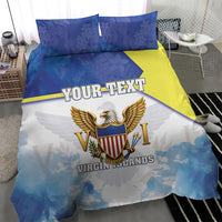 Personalized US Virgin Islands Bedding Set Happy Independence Day