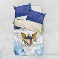 Personalized US Virgin Islands Bedding Set Happy Independence Day