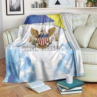 Personalized US Virgin Islands Blanket Happy Independence Day
