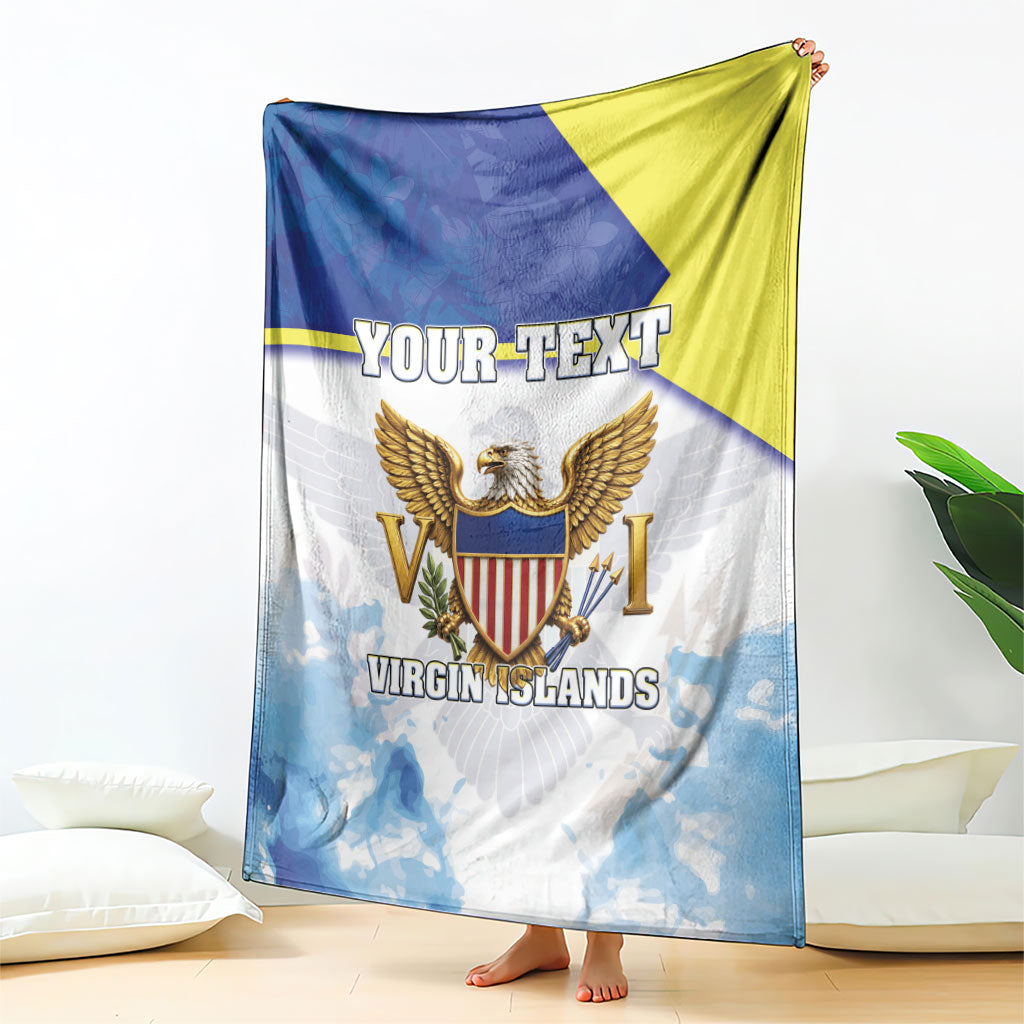 Personalized US Virgin Islands Blanket Happy Independence Day