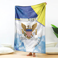 Personalized US Virgin Islands Blanket Happy Independence Day