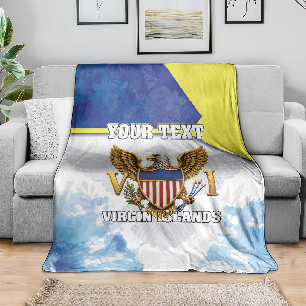Personalized US Virgin Islands Blanket Happy Independence Day