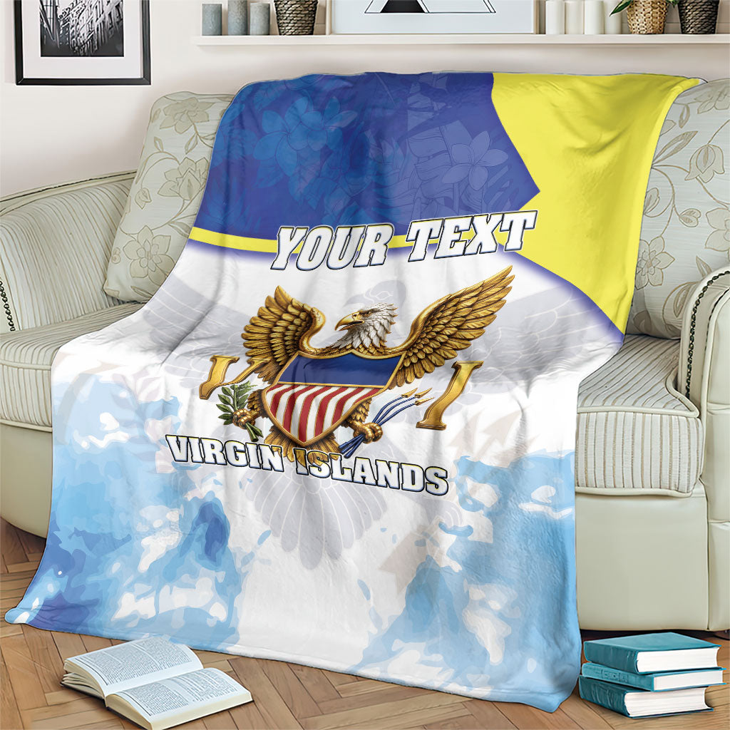 Personalized US Virgin Islands Blanket Happy Independence Day