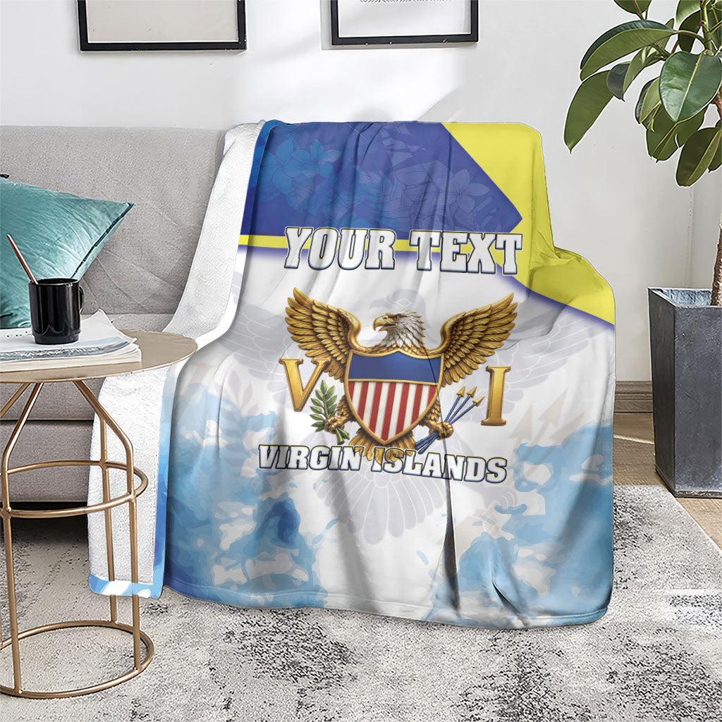 Personalized US Virgin Islands Blanket Happy Independence Day