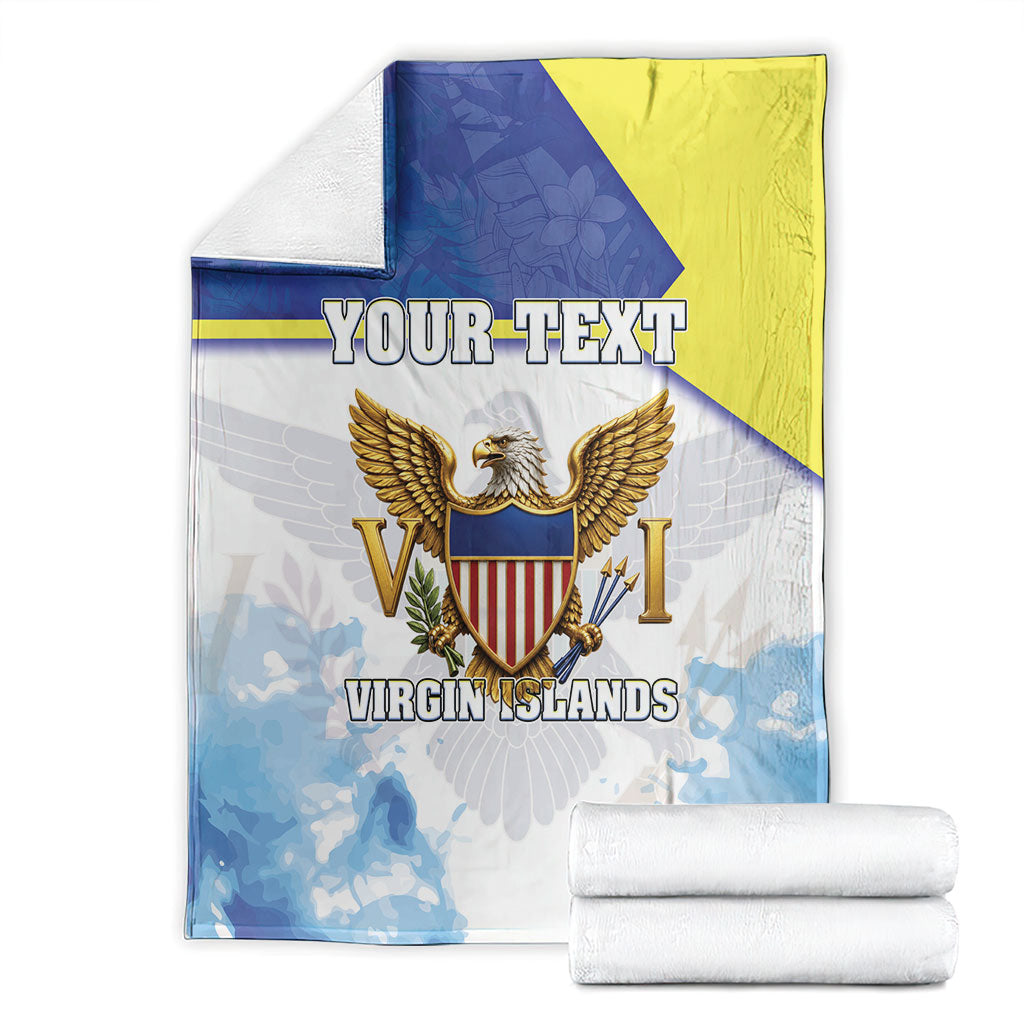 Personalized US Virgin Islands Blanket Happy Independence Day