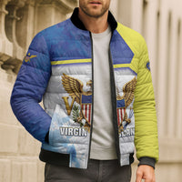 Personalized US Virgin Islands Bomber Puffer Jacket Happy Independence Day