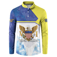 Personalized US Virgin Islands Button Sweatshirt Happy Independence Day