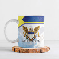 Personalized US Virgin Islands Ceramic Mug Happy Independence Day