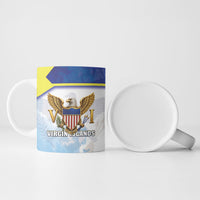 Personalized US Virgin Islands Ceramic Mug Happy Independence Day