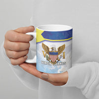 Personalized US Virgin Islands Ceramic Mug Happy Independence Day