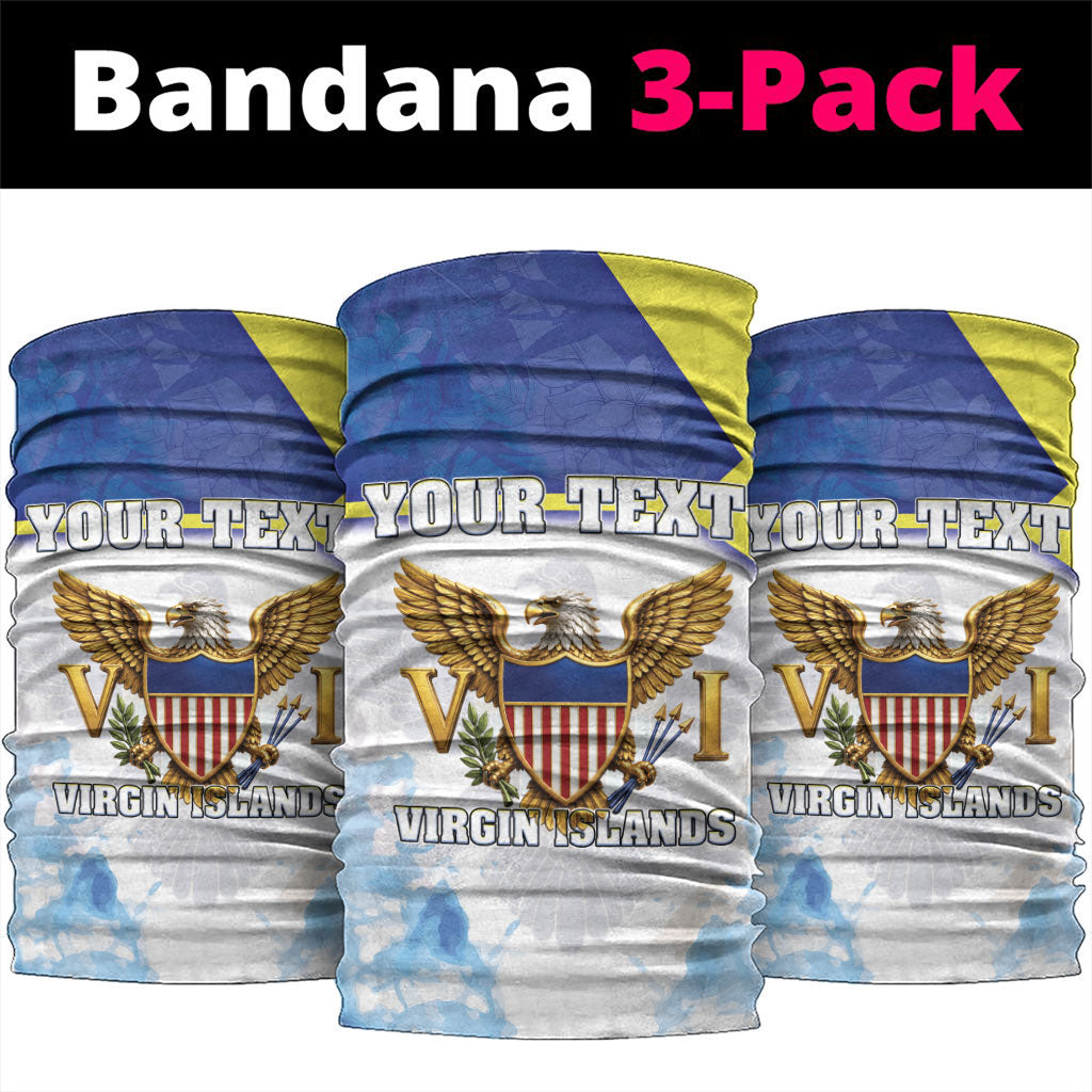 Personalized US Virgin Islands Neck Gaiter Happy Independence Day