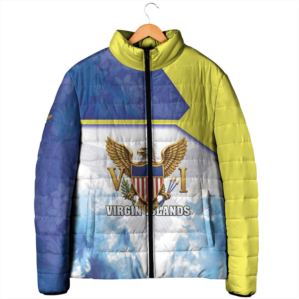 Personalized US Virgin Islands Padded Jacket Happy Independence Day