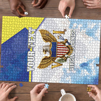 Personalized US Virgin Islands Puzzle Happy Independence Day