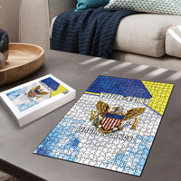Personalized US Virgin Islands Puzzle Happy Independence Day