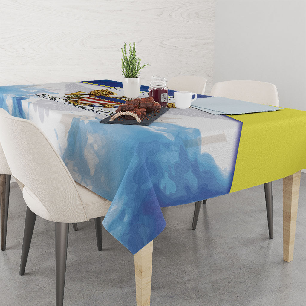 Personalized US Virgin Islands Tablecloth Happy Independence Day