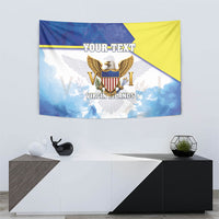 Personalized US Virgin Islands Tapestry Happy Independence Day