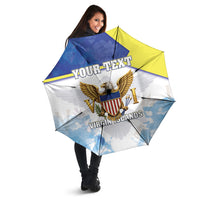 Personalized US Virgin Islands Umbrella Happy Independence Day