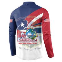 Liberia 1847 Button Sweatshirt Happy Independence Day