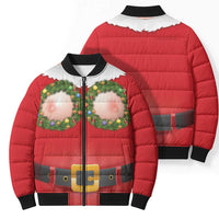 Funny Christmas Costume Bomber Puffer Jacket Busty Big Boobs - Wonder Print Shop