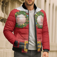 Funny Christmas Costume Bomber Puffer Jacket Busty Big Boobs - Wonder Print Shop