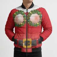 Funny Christmas Costume Bomber Puffer Jacket Busty Big Boobs - Wonder Print Shop