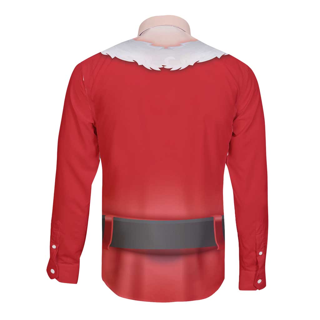 Funny Christmas Costume Long Sleeve Button Shirt Busty Big Boobs - Wonder Print Shop