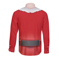 Funny Christmas Costume Long Sleeve Button Shirt Busty Big Boobs - Wonder Print Shop