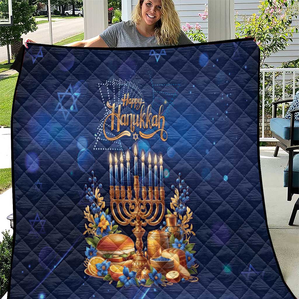 Jewish Hanukkah Festival Quilt Let's Get Lit LT05 - Wonder Print Shop