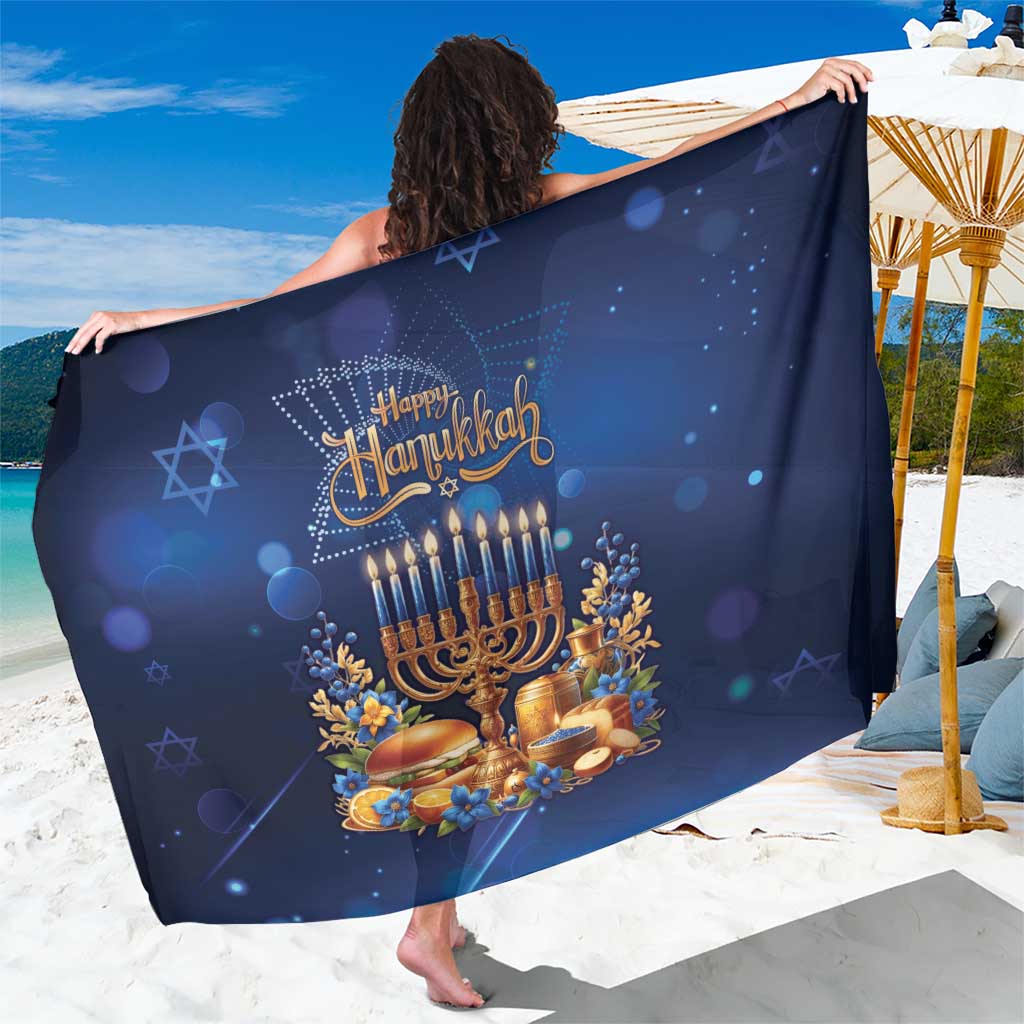 Jewish Hanukkah Festival Sarong Let's Get Lit