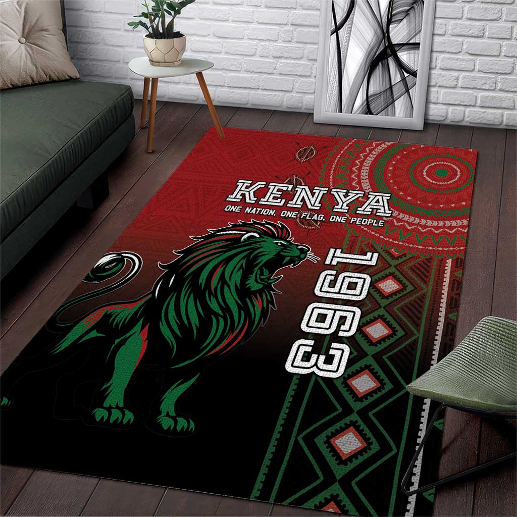 Kenya Jamhuri Day Area Rug One Nation One Flag One People LT05 - Wonder Print Shop