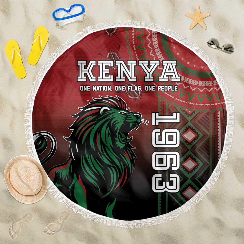 Kenya Jamhuri Day Beach Blanket One Nation One Flag One People LT05 - Wonder Print Shop