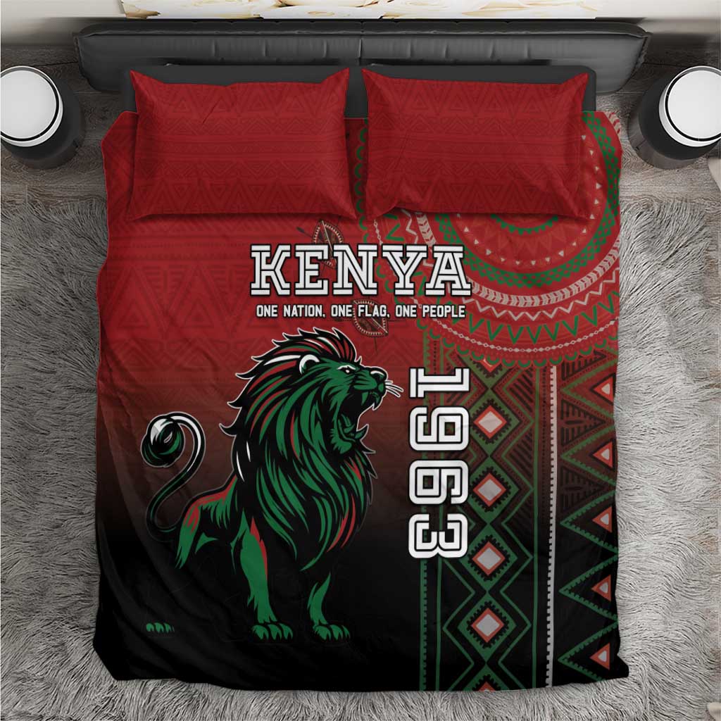 Kenya Jamhuri Day Bedding Set One Nation One Flag One People LT05 - Wonder Print Shop