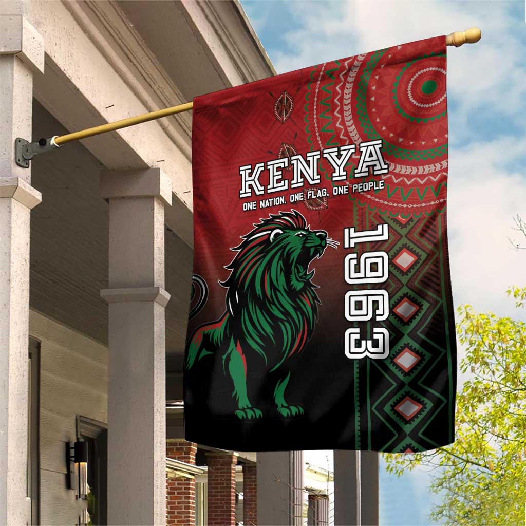 Kenya Jamhuri Day Garden Flag One Nation One Flag One People LT05 - Wonder Print Shop