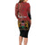 Personalised Kenya Jamhuri Day Long Sleeve Bodycon Dress One Nation One Flag One People LT05 - Wonder Print Shop