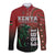 Personalised Kenya Jamhuri Day Long Sleeve Button Shirt One Nation One Flag One People LT05 - Wonder Print Shop