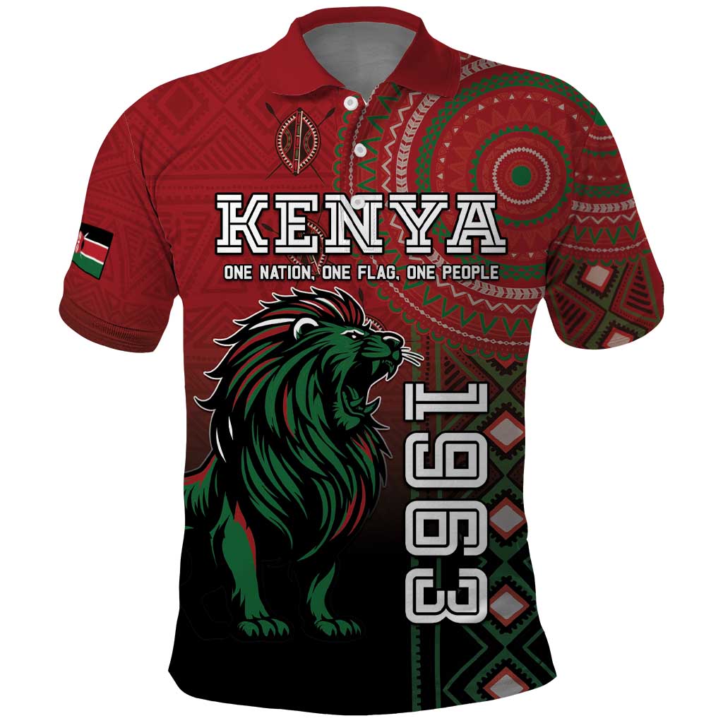 Personalised Kenya Jamhuri Day Polo Shirt One Nation One Flag One People LT05 - Wonder Print Shop