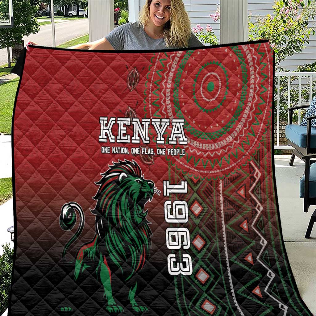 Kenya Jamhuri Day Quilt One Nation One Flag One People LT05 - Wonder Print Shop