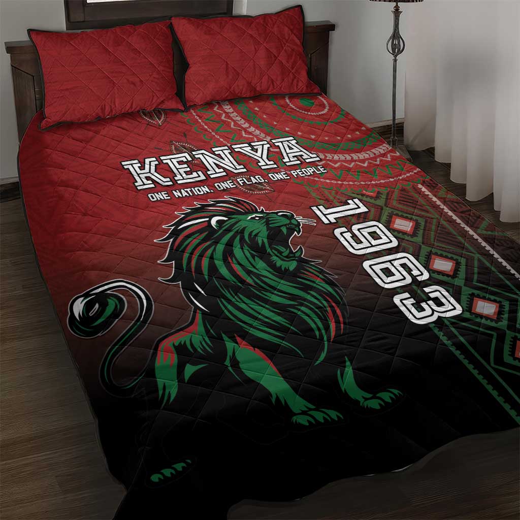 Kenya Jamhuri Day Quilt Bed Set One Nation One Flag One People LT05 - Wonder Print Shop