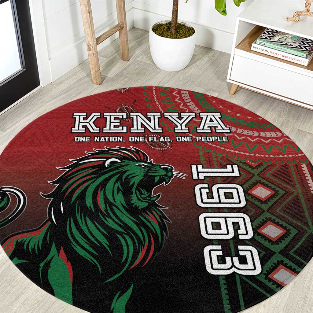 Kenya Jamhuri Day Round Carpet One Nation One Flag One People