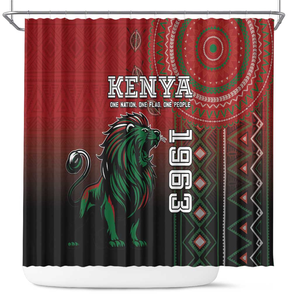 Kenya Jamhuri Day Shower Curtain One Nation One Flag One People