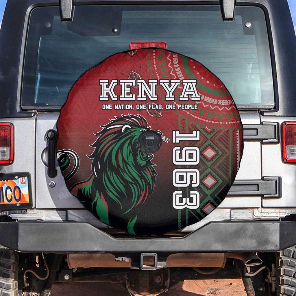 Kenya Jamhuri Day Spare Tire Cover One Nation One Flag One People LT05 - Wonder Print Shop