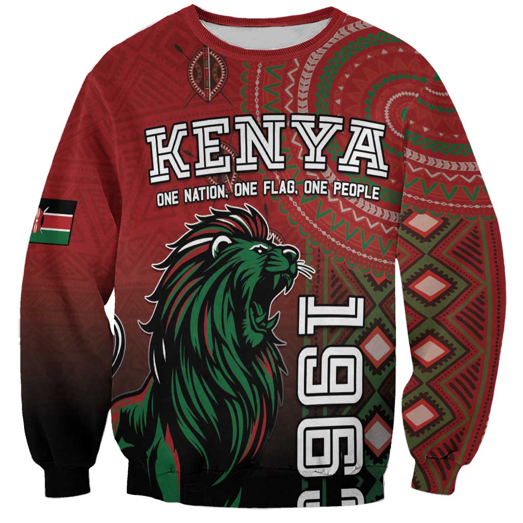 Personalised Kenya Jamhuri Day Sweatshirt One Nation One Flag One People LT05 - Wonder Print Shop