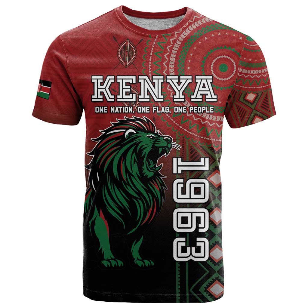 Personalised Kenya Jamhuri Day T Shirt One Nation One Flag One People LT05 - Wonder Print Shop