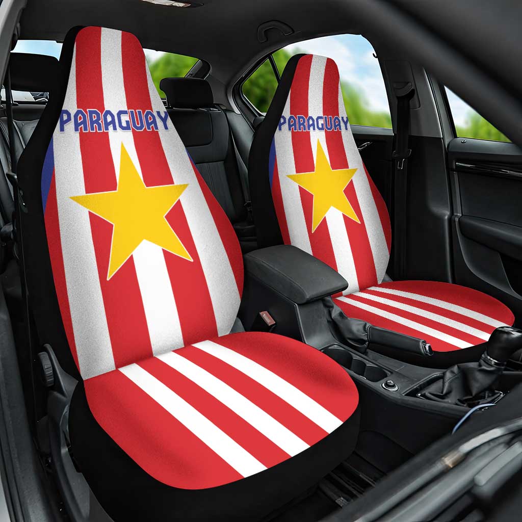 Paraguay Star Football Car Seat Cover Go Albirroja