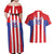 Custom Paraguay Star Football Couples Matching Off Shoulder Maxi Dress and Hawaiian Shirt Go Albirroja