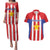 Custom Paraguay Star Football Couples Matching Puletasi and Hawaiian Shirt Go Albirroja