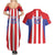 Custom Paraguay Star Football Couples Matching Summer Maxi Dress and Hawaiian Shirt Go Albirroja