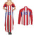 Custom Paraguay Star Football Couples Matching Summer Maxi Dress and Long Sleeve Button Shirt Go Albirroja